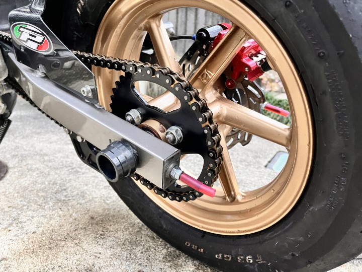 NSR50つくれぽその41 リアブレーキホース取り付け エア抜き