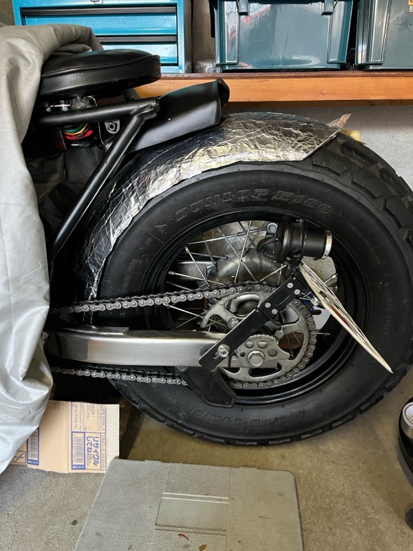 ヤマハ TW200/225 用アルミリヤフェンダーフラット BIGCEDAR
