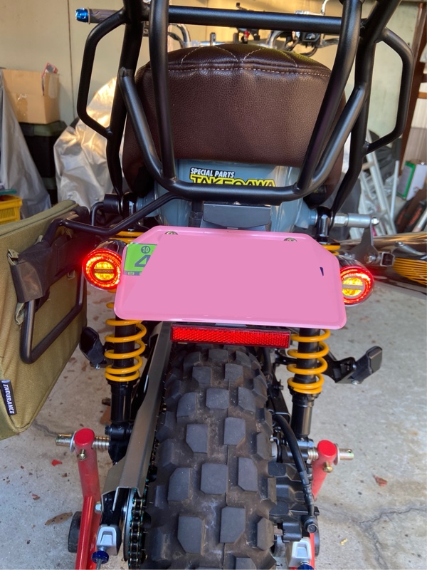ダックス125 初代ダックス風テールランプ - 折りたたみ自転車で