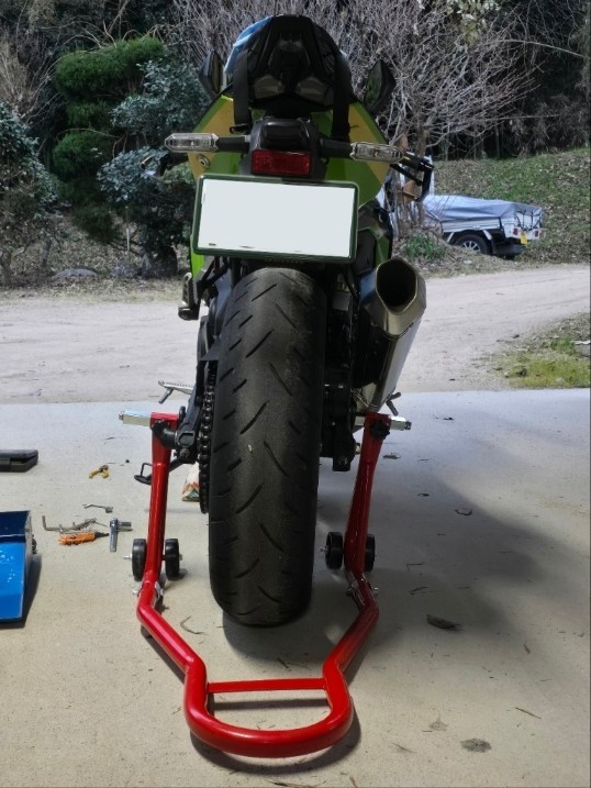 オイル交換記録 メンテスタンド導入！（カワサキ Ninja ZX-4RR