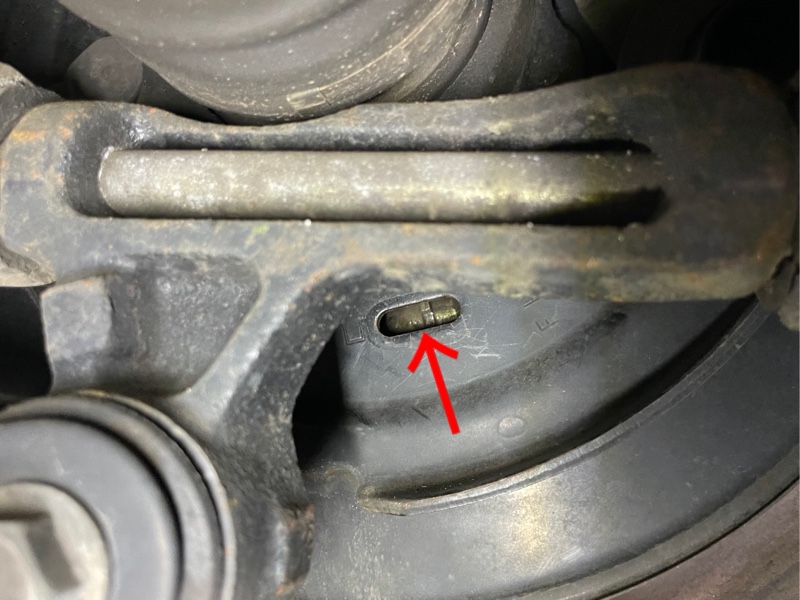 サイドブレーキ インナーシュー調整（スバル インプレッサ WRX
