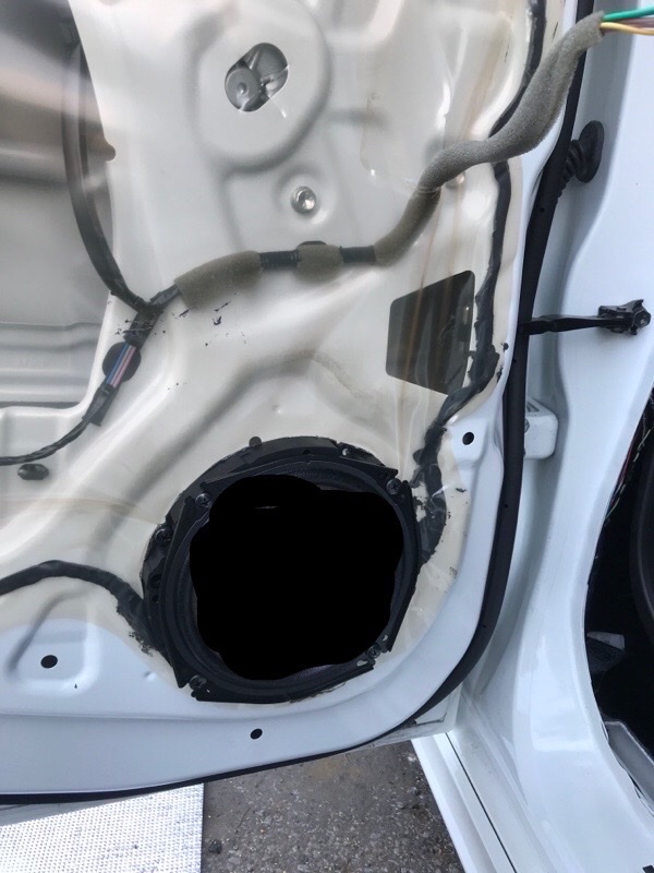 アルトワークスあずき号､リアスピーカー「ポン付け」作業②
