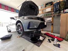 オフセットナンバーステー取り付け②（ホンダ シビックタイプR
