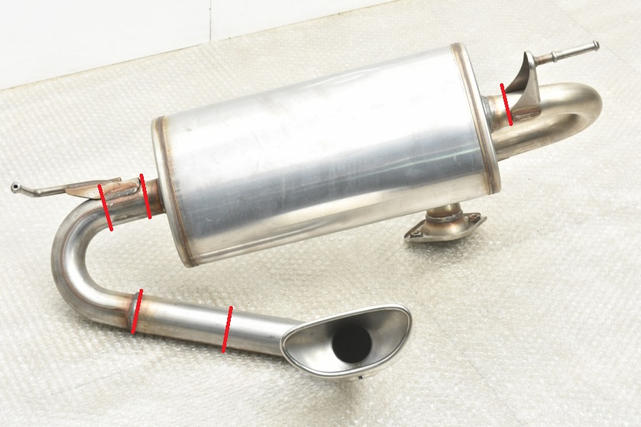 S660 直管マフラー 純正加工品