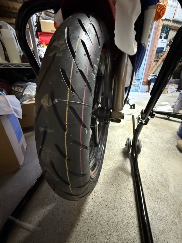 SPORTMAX GPR-300→SPORTMAX GPR-300へのタイヤ交換