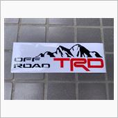 TRDステッカー貼り付け