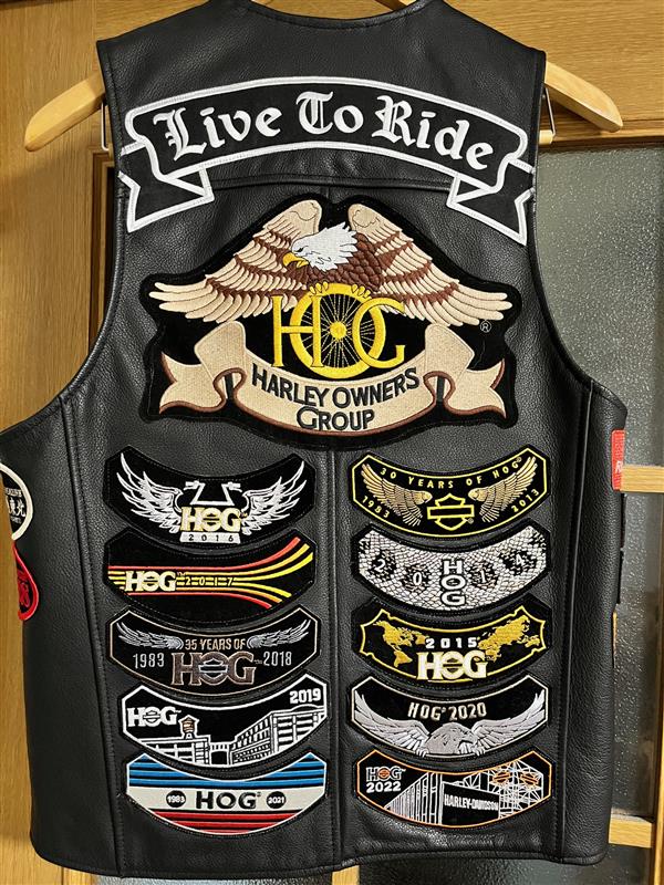 2025.6.27 手持ちのKADOYA製BIKER DENIMの意匠替え（カワサキ