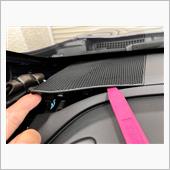 ソニックプラスのフロントスピーカー装着②     ツィーター交換の画像