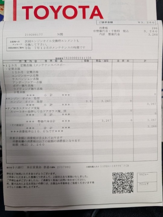 １年点検