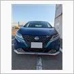 [日産 ノート e-POWER]エメラルドブルーシート貼り・貼り