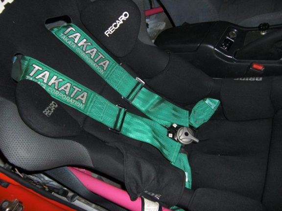TAKATA タカタ 4点ハーネス レース4 グリーン シートベルト
