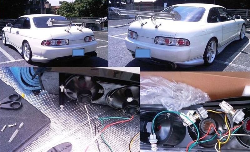 jzz30ソアラ テールランプ　ユーロテール テール交換】ソアラ30系のお洒落な後期テールからド派手な前期