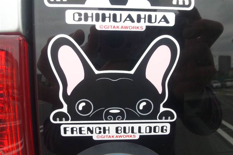 ｇｉｋａｔａｗｏｒｋｓ のぞく犬ステッカー のパーツレビュー ノア Z Climax ヘ みんカラ