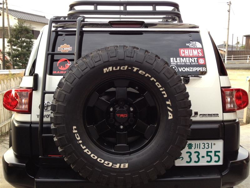 アウトドア系ステッカー 色々 のパーツレビュー Fjクルーザー 雷 God みんカラ