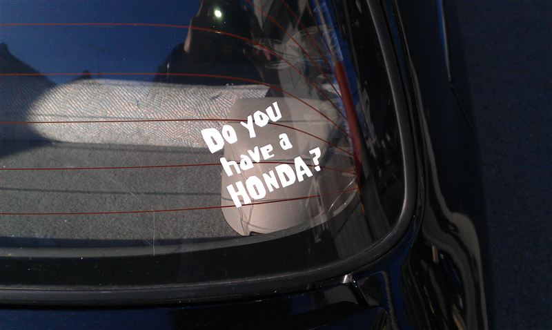 不明 Do You Have A Honda ステッカー のパーツレビュー トゥデイ Makotoちゃん みんカラ
