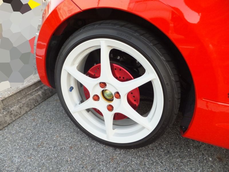 不明 ローターディスクブレーキ風 カラードラムブレーキカバー レッド のパーツレビュー コペン あすけ みんカラ