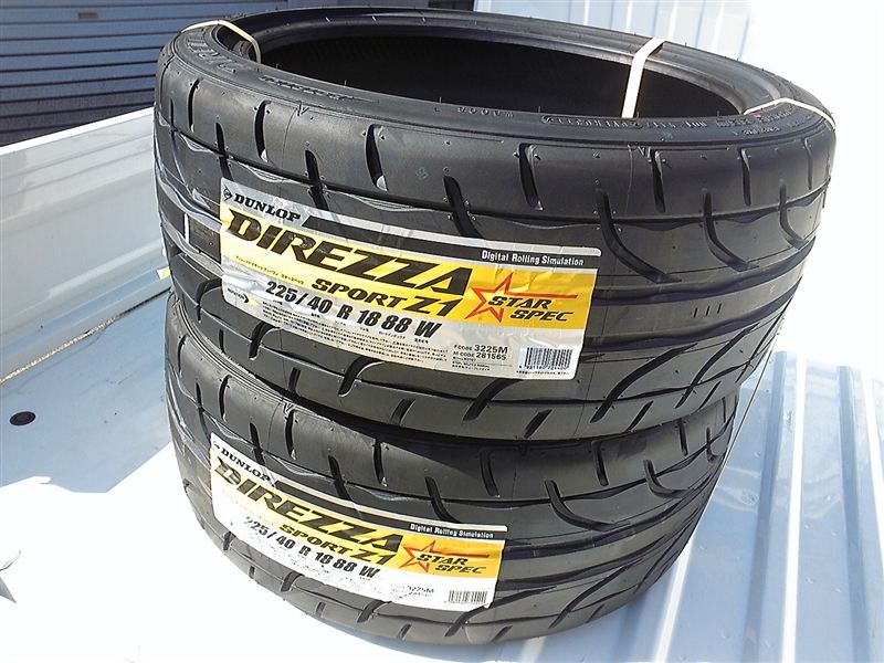 DUNLOP DIREZZA SPORT Z1 STAR SPEC 225/40R18 のパーツレビュー