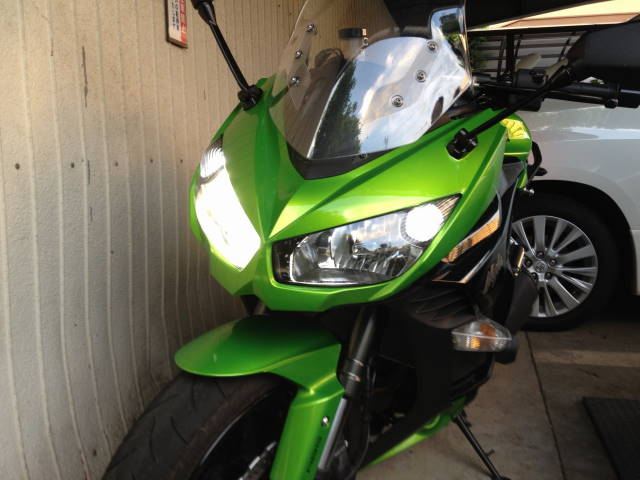 スフィアライト バイク用hid H7 35w 4300k のパーツレビュー Ninja1000abs くりのぶ みんカラ