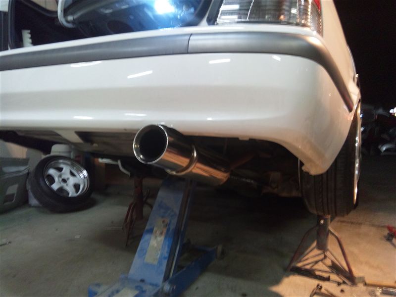 トヨタ ターセル コルサ EL53 砲弾マフラー toyota usdm HKS