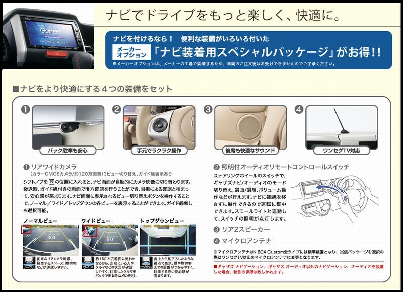 ホンダ 純正 ナビ装着用スペシャルパッケージ のパーツレビュー Nボックス カスタム Gt510 みんカラ