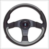 Leader ブラック/グレーレザー＆ブラックスポーク NARDI
