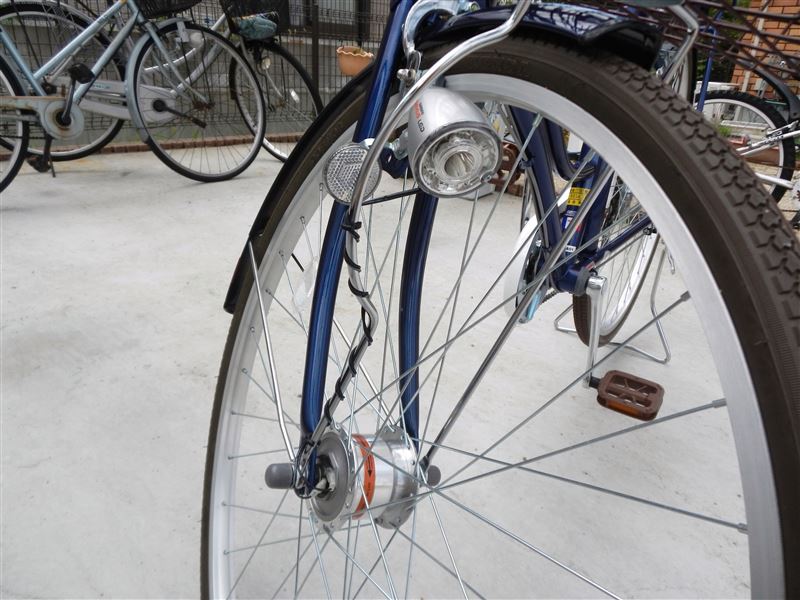 自転車 オート ライト 暗い