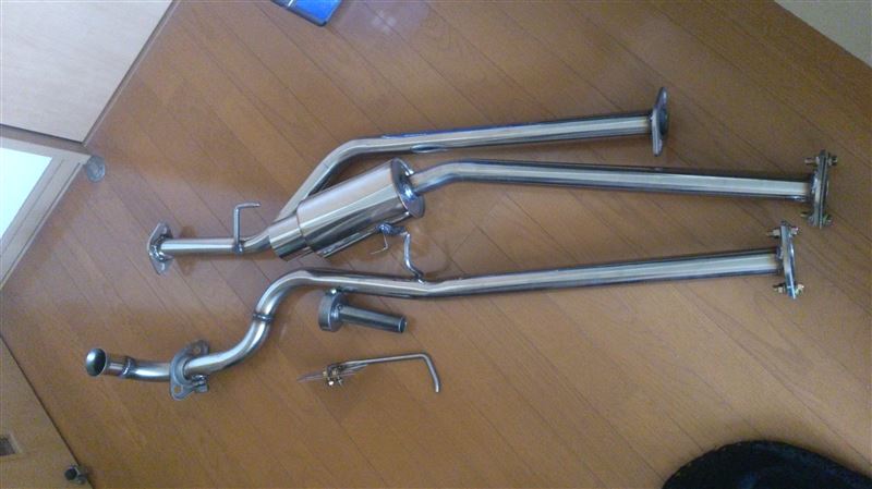 L700 ミラ ヒラサワ工業 GIGA N1 マフラー リアピース 砲弾マフラー