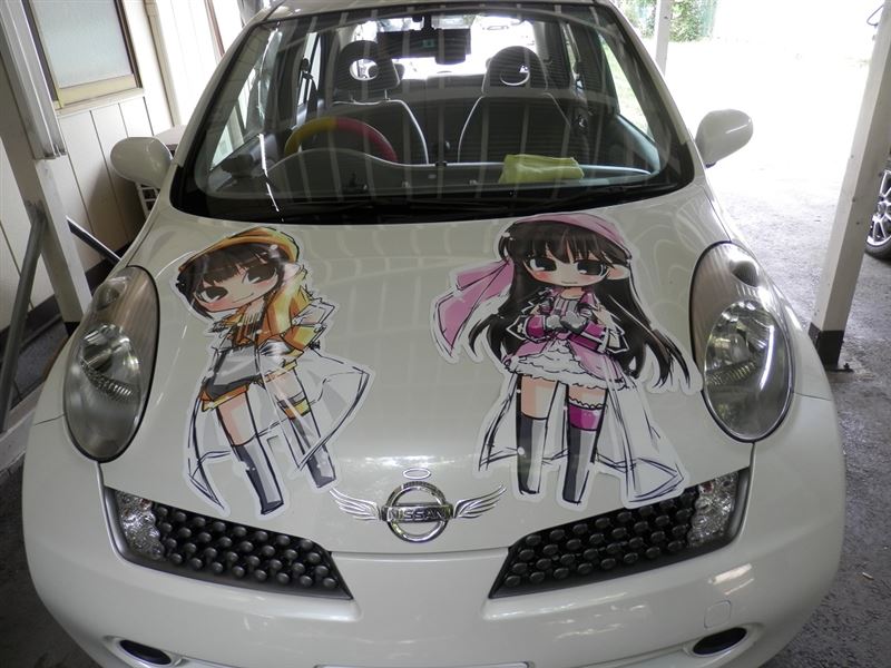 不明 痛車プリントギルド マグネットステッカー のパーツレビュー マーチ モノノフ みんカラ