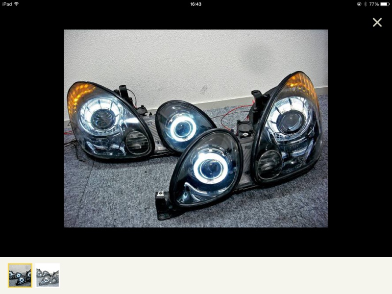 16 アリスト JZS160 JZS161 ARISTO LED イカリング ヘッドライト