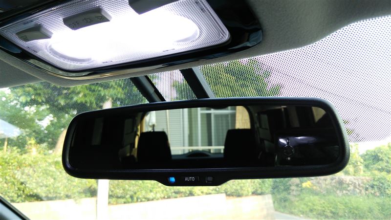 トヨタ　米国仕様　GENTEX 自動防眩ミラー コンパス付き GP mirrors｜デジタルコンパス/外気温/ホームリンク/内蔵自動防