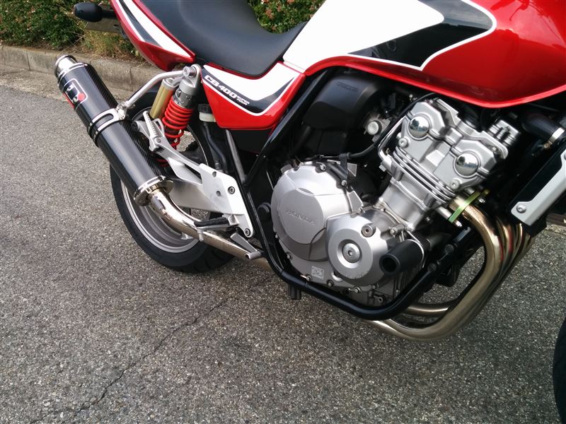Daytona 車種専用エンジンプロテクター Cb400sf 99 13 のパーツレビュー Cb400 Super Four Hyper V Tec Revo バビルくん みんカラ
