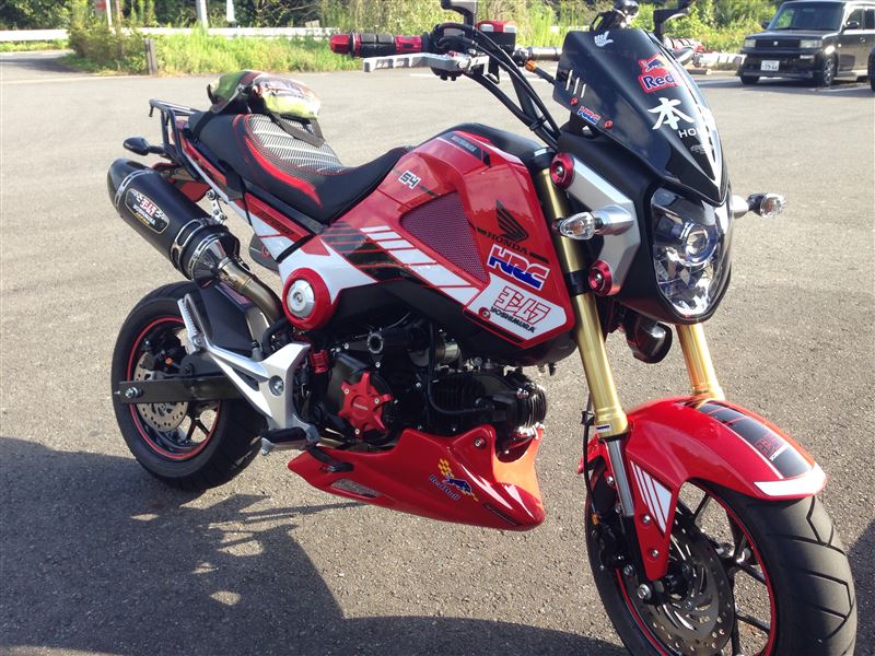 Usaヨシムラ グロム グラフィック レッド のパーツレビュー グロム125 ムブタン みんカラ