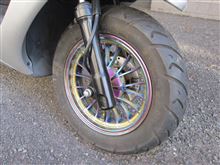 JOG50 SA16Jﾔﾌｵｸ JOG用ホイール10*2.32チタンカラーの全体画像