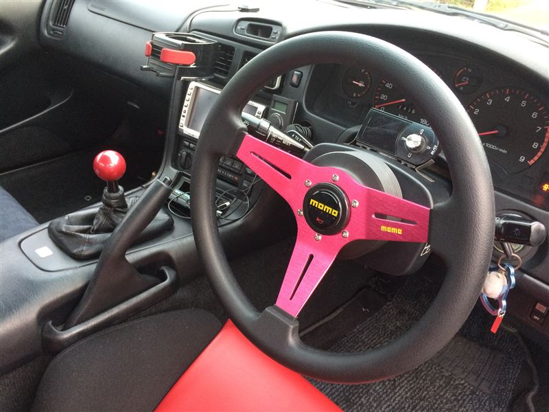 momo 35Φ レッドスポークステアリング のパーツレビュー | MR2(ょこぼ