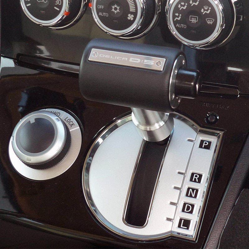 三菱自動車(純正) シフトノブ(レザー&アルミ) のパーツ 三菱自動車(純正) シフトノブ(レザー&アルミ) のパーツ