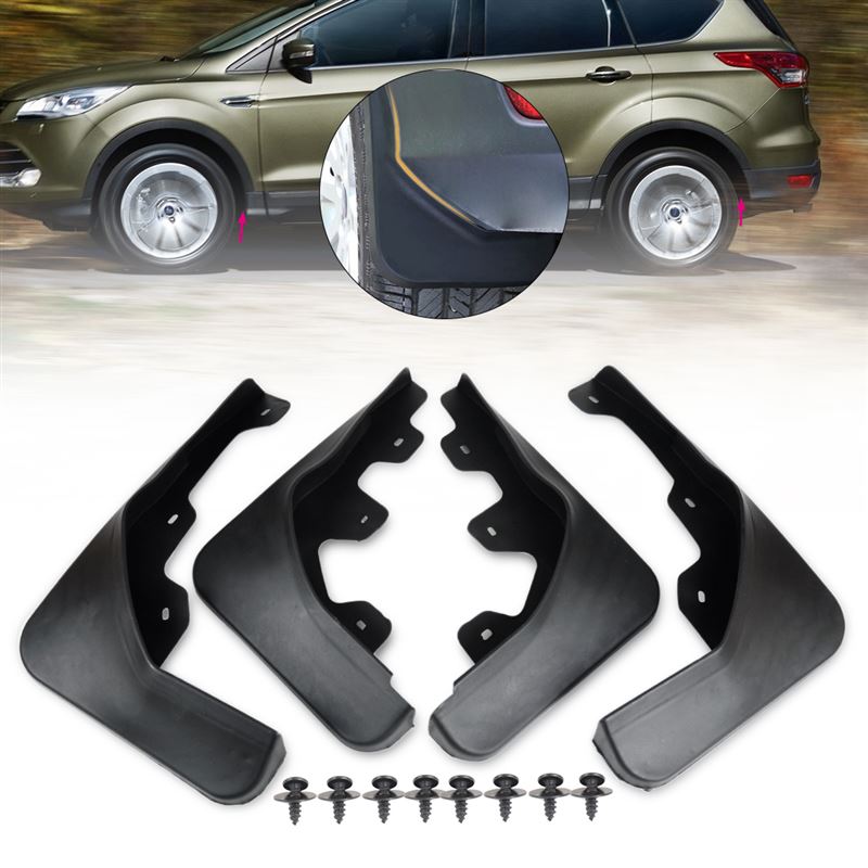 不明 fit for 2013 2014 ford escape splash guards mudguards full set