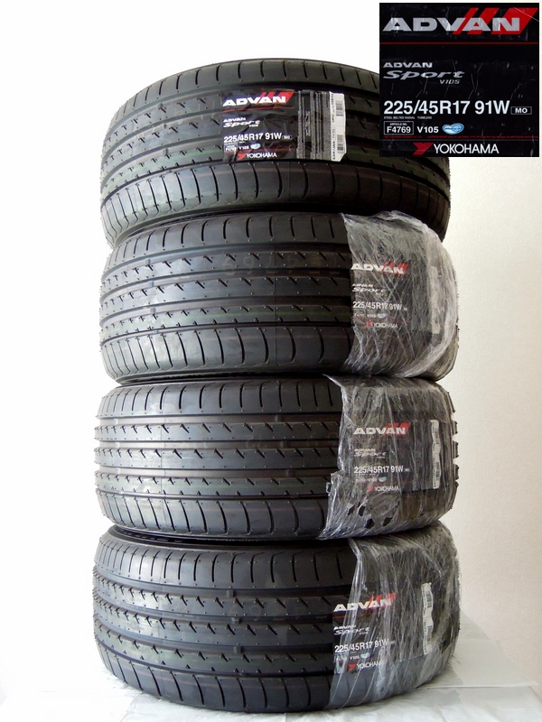 YOKOHAMA ADVAN ADVAN Sport V105 225/45R17 YOKOHAMA ADVAN ADVAN Sport V105 225/45R17
