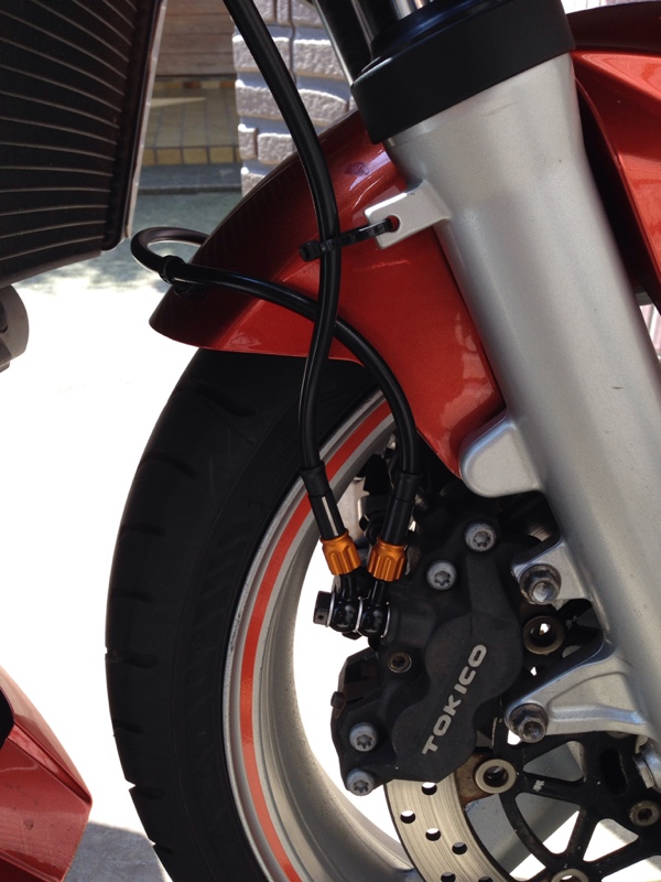 最大60%OFFクーポン ZX-10R メッシュ ブレーキホース フロント 10cm ...