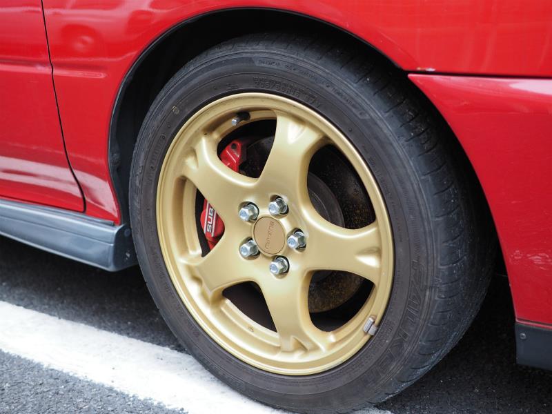 スバル(純正) STI ゴールドホイール のパーツレビュー