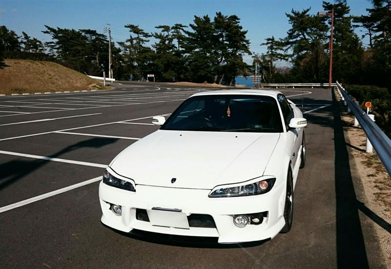 美品 S15 シルビア フューエルリッド パールホワイト