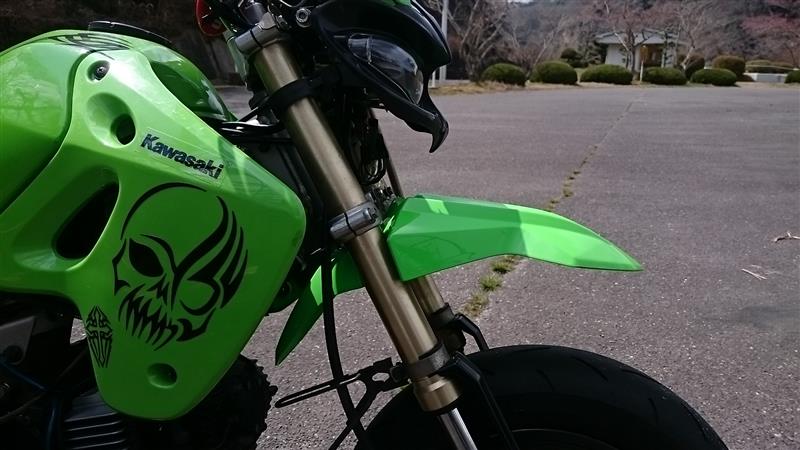 カワサキ純正 KSR110PRO用フロントフェンダー のパーツレビュー