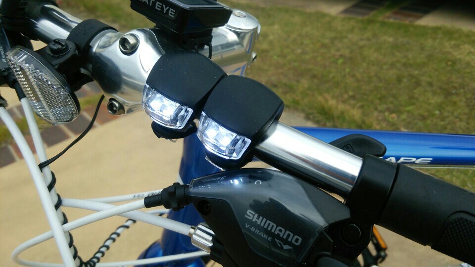 100 均 自転車 用 led ライト