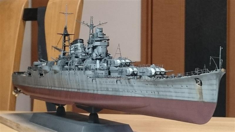 1/350 タミヤ軽巡洋艦 三隈