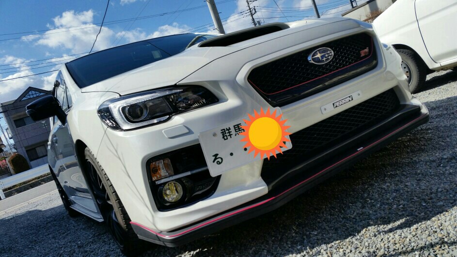 GRF SUBARU WRX VAB ナンバープレート オフセットステー