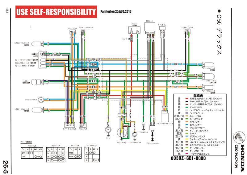 ホンダ 純正 ｃ５０デラックス配線図 のパーツレビュー スーパーカブ90 健 坊 みんカラ
