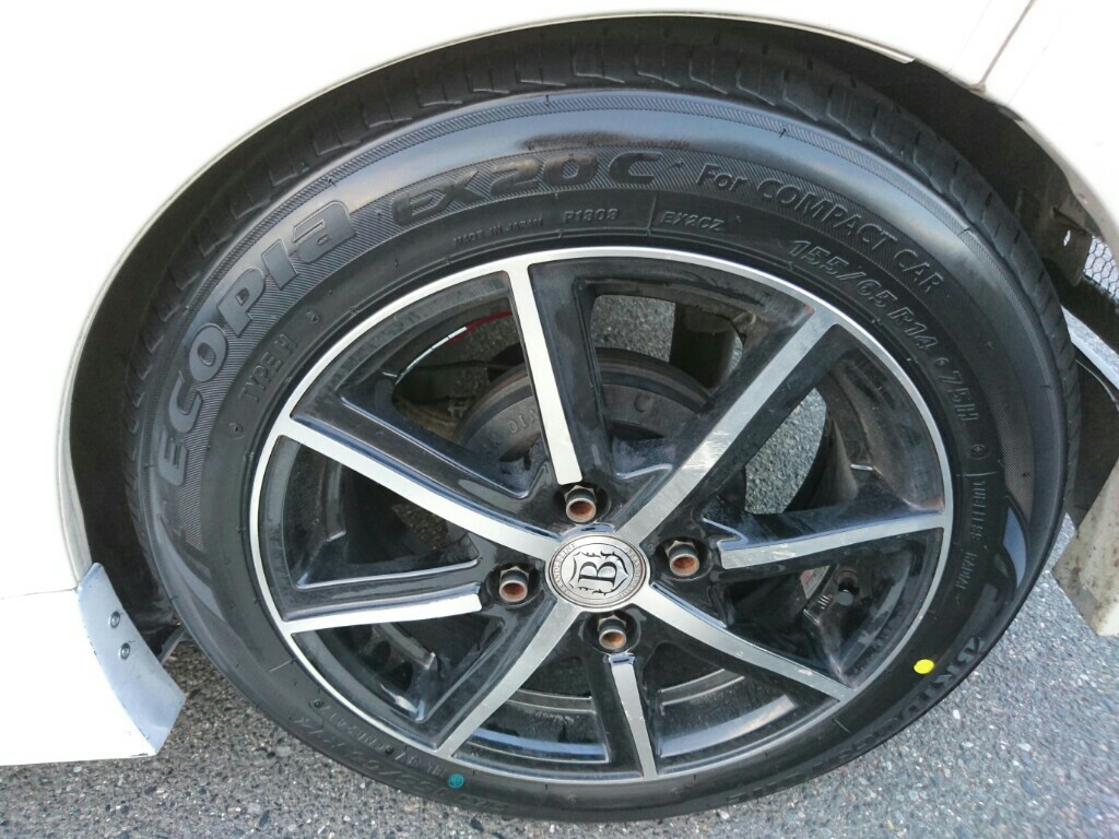BRIDGESTONE ECOPIA EX20C TYPE H 155/65R14 のパーツレビュー
