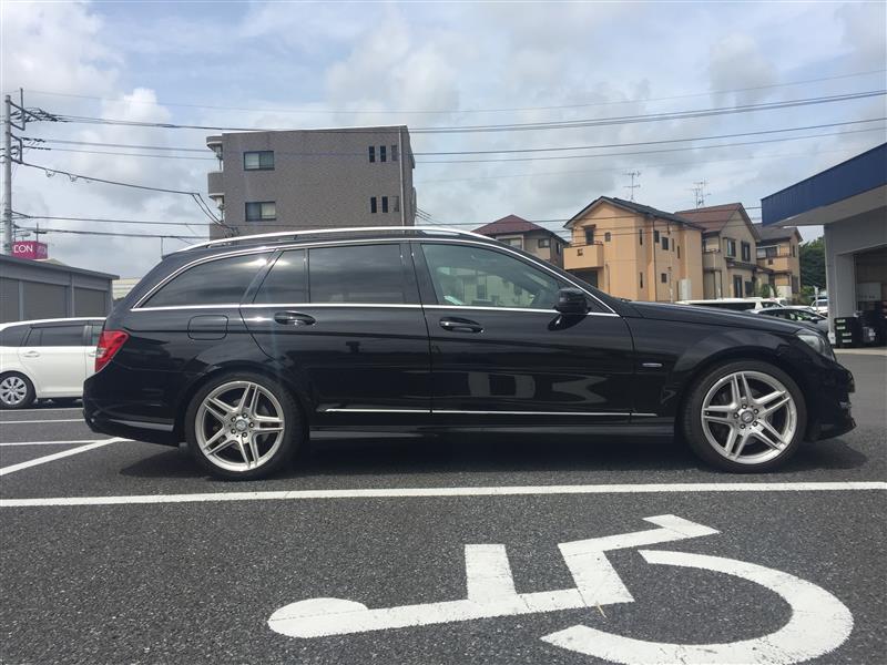 ベンツ w204 H&R ダウンサス 持込取付 福津市 宗像市 北九州