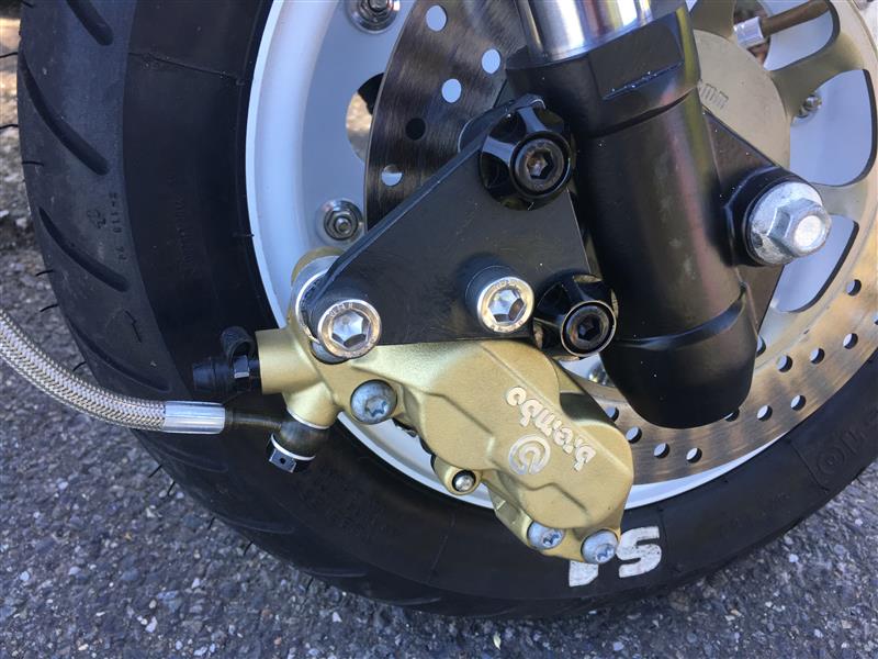 brembo 4pot キャリパー のパーツレビュー | モンキー Z50J(キャンディ 
