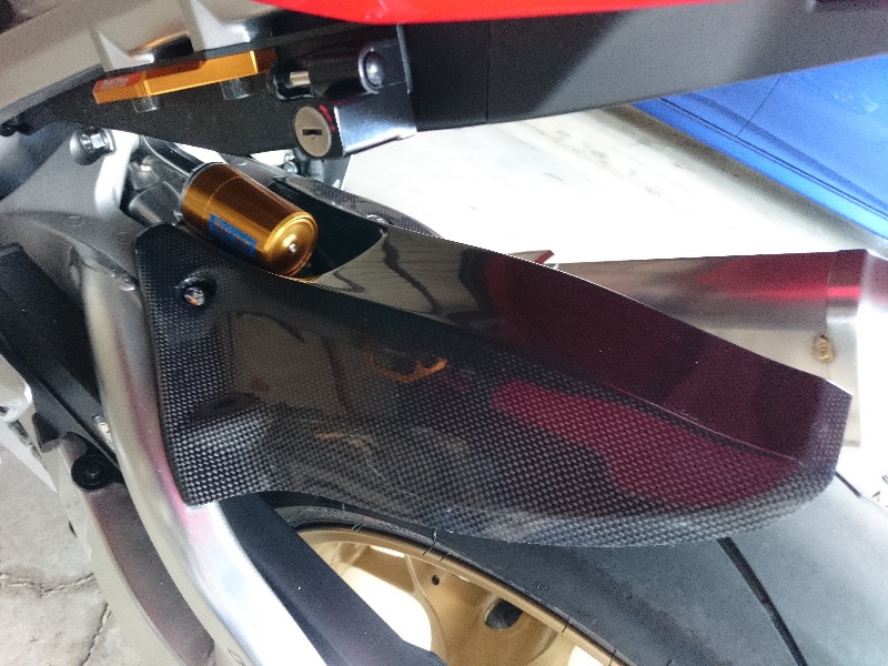 Tsr Cbr1000rr カーボンリヤフェンダー Sc77対応 のパーツレビュー Cbr1000rr Sp Kazyou みんカラ