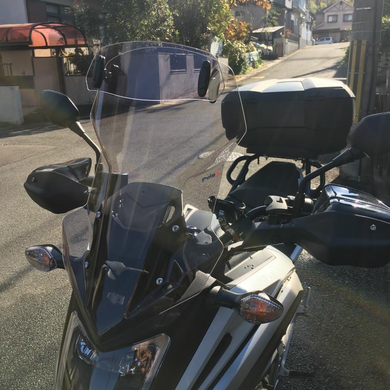 Puig Touring ウインドスクリーン バイザー付き スモーク のパーツレビュー | NC750X(hassy-kyoto) | みんカラ Puig Touring ウインドスクリーン バイザー付き スモーク のパーツレビュー | NC750X(hassy-kyoto) | みんカラ